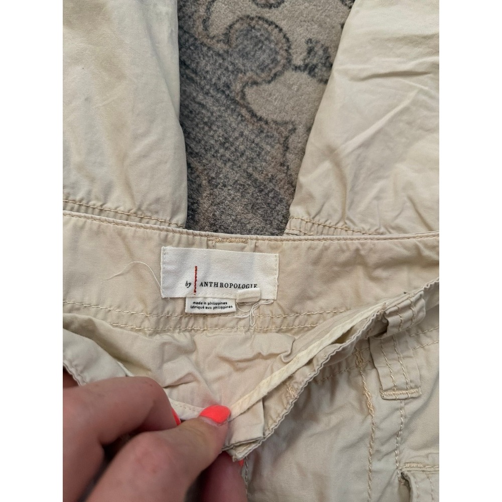 Anthropologie Riley Utility Cargo Pants Tan - Picture 3 of 5